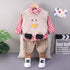 Spring and Autumn Boys' Vest Three-Piece Set